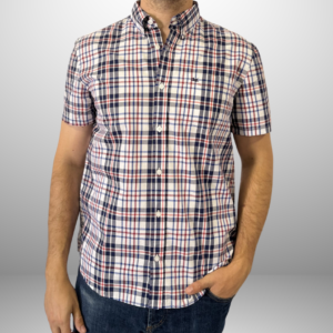 CAMISA MC POPLIN CUADROS