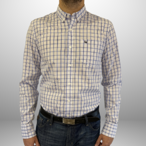 CAMISA ML POPLIN CUADROS
