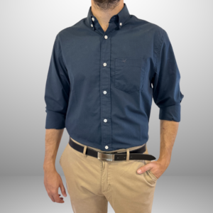 CAMISA ML POPLIN LISA C/ BOLSILLO