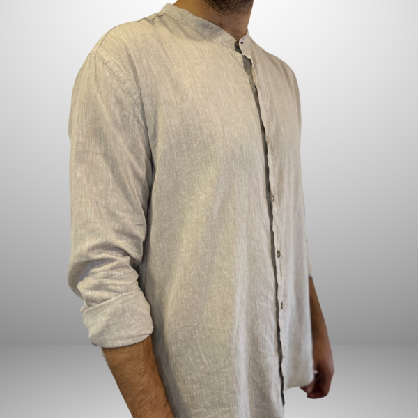 CAMISA ML LINO CUELLO MAO - Imagen 2