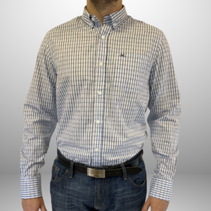 CAMISA ML POPLIN CUADROS