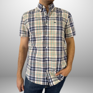 CAMISA MC POPLIN CUADROS