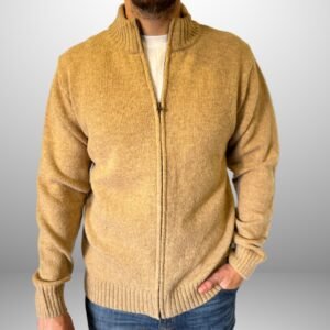 CAMPERA TEJIDA C/ CIERRE SHETLAND