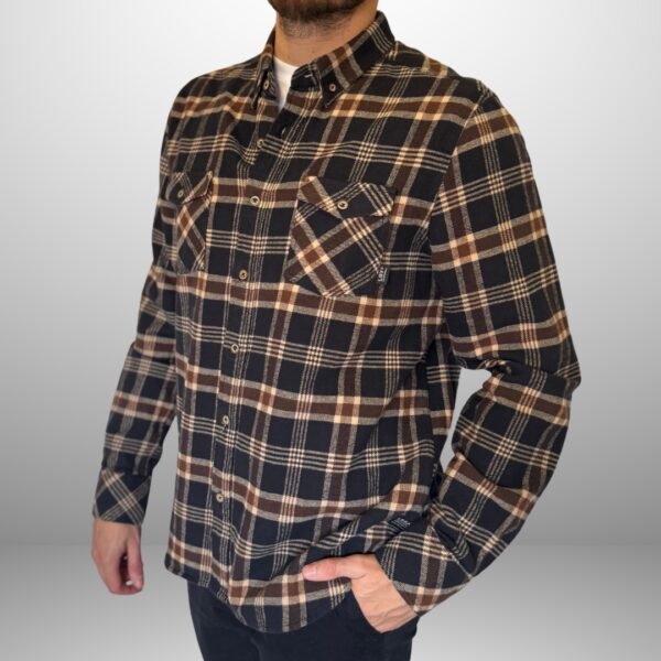 CAMISA ML FLANNEL ESCOCESA - Imagen 3