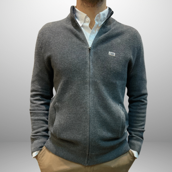 CAMPERA PIQUE CON CIERRE
